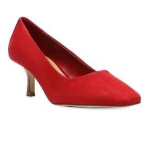 Donald J. Pliner Red Suede Heels